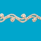 Strassz szalag - GOLD